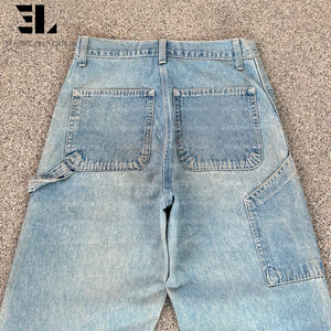 Pantalones cargo de lona de pato, sarga de algodón con lavado desgastado, holgados y rectos, tácticos, para trabajo y patinaje - Product Image 3