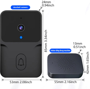 Videoportero Inteligente WiFi con Visión Nocturna Bidireccional, Cámara de Videoportero WiFi Portátil y Montable <span class=keywords><strong>en</strong></span> <span class=keywords><strong>Techo</strong></span> con Visión Nocturna - Product Image 3