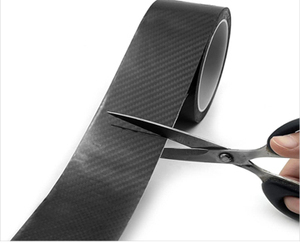 Bande de seuil de porte de voiture <span class=keywords><strong>K5D</strong></span> motif fibre de carbone bande anti-collision autocollant bord de porte autocollant de protection anti-rayures - Product Image 5