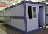 Maison portative modulaire à cadre en acier léger assemblé rapide 20ft maisons de conteneur pliantes abordables