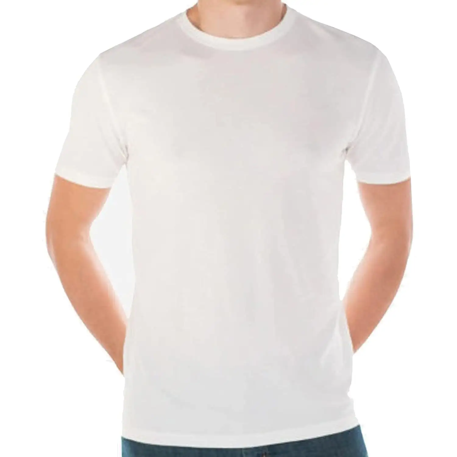 ML12 Individuelles OEM hohe Qualität Rundhalsausschnitt Herren 95% Bambus 5% Spandex T-Shirt superweich kurzärmeliges schwarzes Herren-T-Shirt