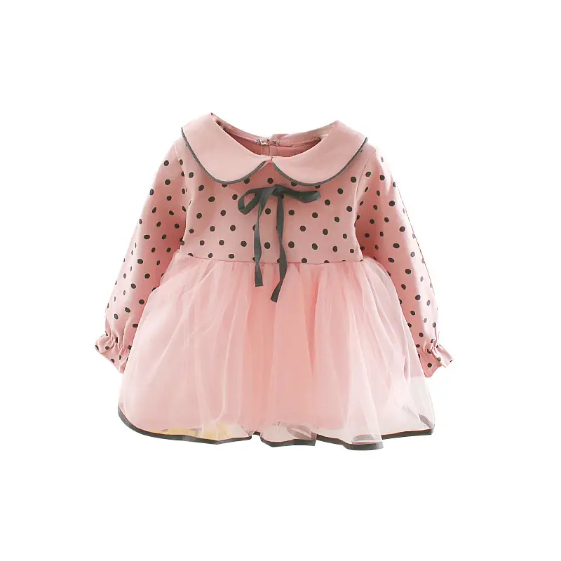 Lente Baby Meisje Lange Mouw Leuke Baby Jurken Kinderen Kids Prinses Tutu Jurken Party Jurk Voor Baby Meisje