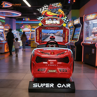 Machine de jeu de course automobile à écran LCD grand format de 21,5 pouces, à monnayeur, très populaire, simulateur d'arcade, machine de jeu de conduite