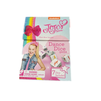 Jeu de dés de danse coloré Nickelodeon JoJo Siwa pour toute la famille, fabriqué en Chine