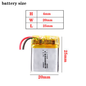 Baterai Polimer Li Ion Lithium 402025 3.7V 150MAh dengan Pcb - Product Image 2