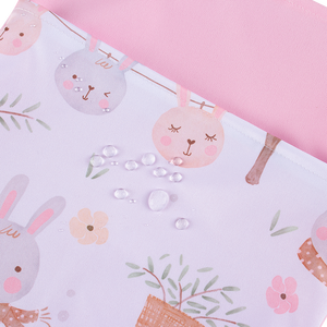 Sac à couches réutilisable en polyester 25*35CM avec motif imprimé, imperméable, double poche et deux fermetures éclair, style sac fourre-tout - Product Image 5