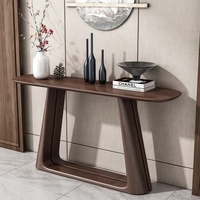 Style chinois nouvelle couleur noyer noir massif Table d'appoint étroite Tables Console simples pour salon mur entrée couloir Table
