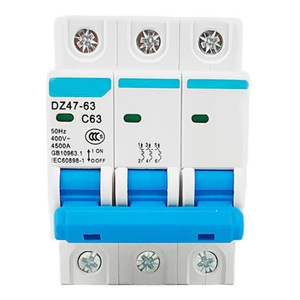 เบรกเกอร์ขนาดเล็ก 63A รุ่น 63A Protections แบบ 2P3P4P สวิตช์ตัดวงจร CE IEC อุปกรณ์ไฟฟ้า ระบบพลังงานแสงอาทิตย์ DZ47-63 63 - Product Image 3