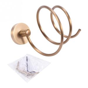 Soporte para Secador de Pelo Saint Ruijia, Bronce Antiguo, Cobre, Soporte de Pared para Baño, Dormitorio, Estante de Almacenamiento - Product Image 1