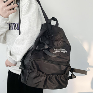 Department of anime peripheral <b>college</b> style cute contrast color bow folds personality soft girl student school <b>bag</b> backpack - Product Image 4