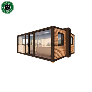 Villa mobile extensible de 2 à 3 chambres en conteneur, construction rapide, maison préfabriquée en kit avec panneaux sandwich - Product Image 1