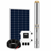Pompe à eau solaire 3YII de 3 pouces, pompe submersible pour puits profond, avec contrôleur MPPT intégré pour l'irrigation