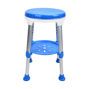 Wei Yikang Rotating <b>Bathroom</b> <b>Stool</b> Blue Aluminum Alloy Non Slip Shower Chair <b>For</b> Elderly Pregnant Women - Product Image 1