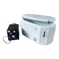 Bain de glace portable plongeant froid avec refroidisseur d'eau, plongée froide de haute qualité avec système de baignoire de refroidissement 1Hp refroidisseur de bain de glace