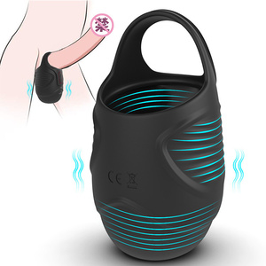 sex toys for men balls Silicone Cock and Ball Rings Vibrator Penis Vibrating Sleeve Sex Toys for  Men main image 1