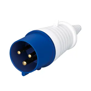 IP44 2P+E 3-pin 6H Male 230V Power Plug 32A Industrial Plug And Socket