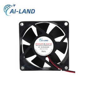 Bóng mang mini quạt thông gió động cơ 70mm 7cm 70x70x25mm 3inch quạt nhỏ Mini DC 12V 24V tốc độ cao không chổi than DC người hâm mộ - Product Image 4