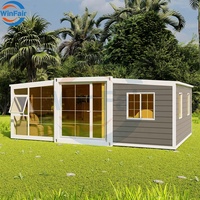 WinFair Chine Maison mobile de 20 pieds Maison préfabriquée en conteneur extensible à double aile Maison préfabriquée moderne au Portugal