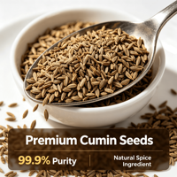 Graines de cumin entières séchées à forte saveur, directement de l'usine, pour barbecue, curry, cuisson, export en vrac