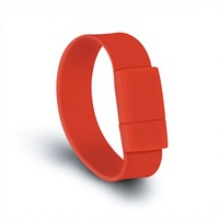 Nouveau Bracelet USB 2.0 en Silicone en Gros, Clé USB Personnalisable avec Logo, 8 Go-32 Go, Tendance et Créatif, Garantie 1 An