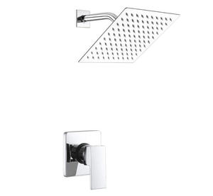 Скрытые Одноручные смесители для душа Ducha в комплекте с <span class=keywords><strong>8</strong></span> дюймовой квадратной душевой лейкой - Product Image 1