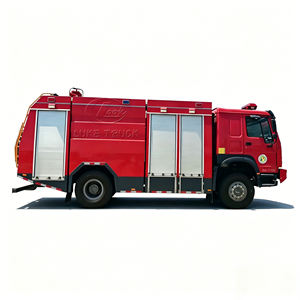 Camión de Bomberos HOWO 4X4 con Tanque de Agua y Espuma, Vehículo de Rescate Forestal Todoterreno, Proveedor de Camiones de Bomberos con Tanque de Espuma de 8 Toneladas - Product Image 1