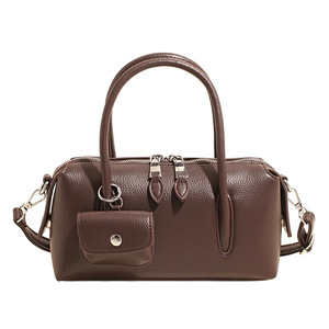Bolso de Mano de Cuero PU de Alta Gama, Diseño Moderno, Gran Capacidad, Bolso de Hombro Personalizado, Bolso Cruzado Casual Estilo Boston - Product Image 4