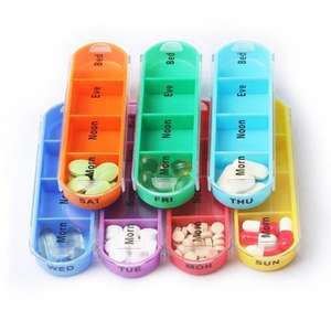 Organizador de Pastillas de Diseño Personalizado, Dispensador de Medicamentos de Plástico, Pastillero Semanal de 7 Días con 28 Compartimentos para el Hogar y Viajes - Product Image 5