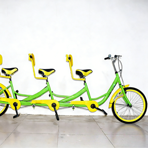Bicicletta <span class=keywords><strong>Tandem</strong></span> a Tre Posti Resistente, Antiscivolo, Ammortizzante e Stabile per Team Building all'Aperto e Gite di Piacere - Product Image 4