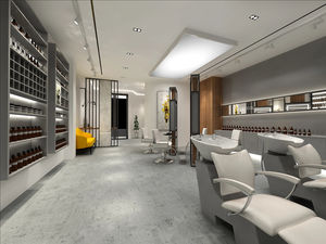 Soportes de suelo de maquillaje modernos personalizados Iluminación LED Vitrina de cosméticos para salones de belleza - Product Image 5