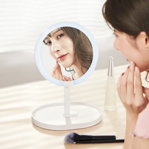 Mini miroirs cosmétiques LED rechargeables double face, miroir de maquillage, équipement de beauté pour usage domestique - Product Image 6