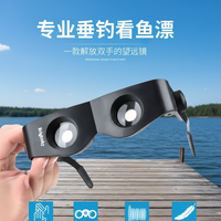 Jumelles de pêche HD à zoom, lunettes montées sur la tête, approvisionnement transfrontalier Chine