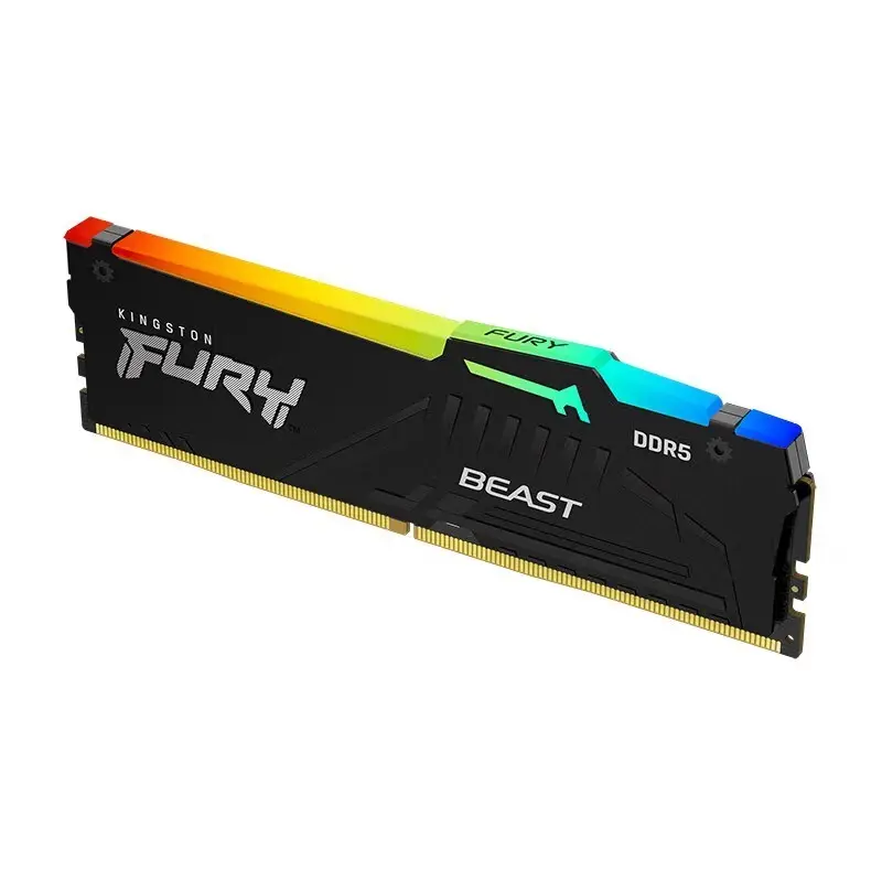 Kingston FURY RGB 5200mhz 8GB 16GB 32GB siyah masaüstü stok bellek Ram Ram 2 4gb Para dizüstü Video 6 Gb 3 yıl Dd 2 Tb 1 adet