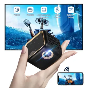 Custom Mini Smart Dlp Outdoor Reizen Pocket Led Video Projector Met Usb 2.0 Home Theater Short Throw Projectoren