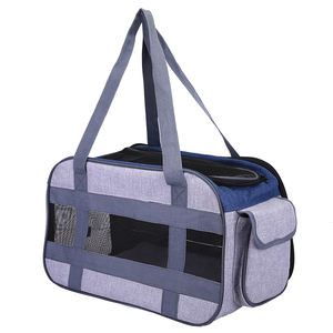 एयरलाइन ने छोटे कुत्तों और बिल्लियों के लिए जिपर के साथ ओक्सफोर्ड सॉफ्ट एकतरफा एडजस्टेबल फोल्डेबल टोट कैरियर को मंजूरी दी - Product Image 2