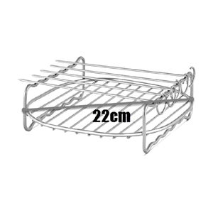 Accessoires de friteuse à air en gros : Support carré à 2 niveaux pour four, double compartiment alimentaire - Product Image 4