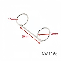 Anneaux de reliure en métal argenté nickelé de 15-38 mm pour calendriers et papeterie, vente en gros