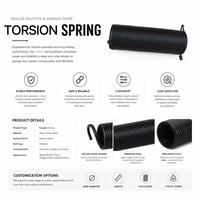 Ressorts de torsion personnalisables en acier pour porte de garage, ressorts durables pour volet roulant avec câble de sécurité pour pièces de réparation de porte de garage