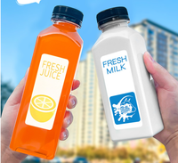 2024 bouteille PET de qualité alimentaire 500ml scellant des canettes de boisson en plastique pour boissons gazeuses canettes de soda transparentes