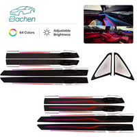 Lampu Ambient Mobil untuk BMW Seri 7 F02 2009-2015 LED Multi-Warna Dinamis Dekoratif Kit Upgrade Interior Tweeter Terlaris