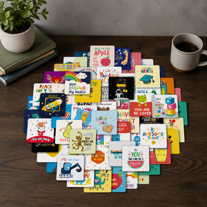 Simpatiche Biglietti da Visita per Bambini, 60 Pezzi Assortiti, Carte Divertenti con Frasi Motivazionali Quotidiane per Ragazzi e Ragazze, in Cartoncino - Product Image 3