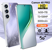 Nouveau Smartphone Tecno Camon 40 Pro 5G Deca Core Original Débloqué Appareil Photo 108MP Prise en Charge LTE/CDMA Anglais/Espagnol Écran OLED 2K 120Hz