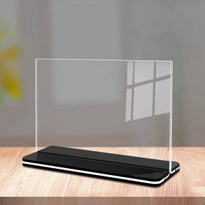 Fabrika doğrudan satış promosyon ekran standı t-şekilli çift taraflı menü tutucu standı - Product Image 5