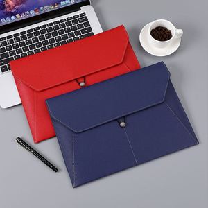 File Folder A4 Document <b>Bag</b> <b>Leather</b> Folder Business Contract Invoice Data Storage <b>Bag</b> File Folder Briefcase - Product Image 2