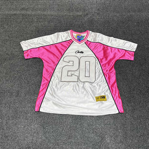 เสื้อยืดเจอร์ซีย์แขนสั้นปักลายตาข่ายสไตล์สปอร์ต หมายเลขสไตล์ฮิปฮอป ยูนิเซ็กส์ ทรงหลวม ทันสมัย - Product Image 6