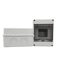 Boîte de distribution électrique KSHT IP54 étanche pour intérieur, 5 voies, MCB, ABS+PC, avec 12 prises 30A 400V et verrouillage supplémentaire