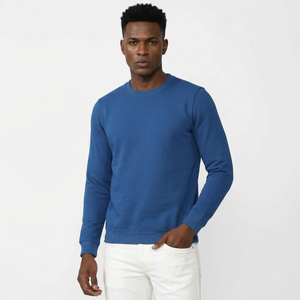 <b>Men's</b> Customizable O-Neck Silk Screen Printed Sweatshirt Comfort Casual 100% Cotton Eco-Friendly Logo Designer Solid Autumn - Product Image 2