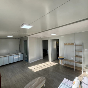 Casa Contenedor Moderna de Acero Expandible de Doble Ala de Lujo de 20-40 Pies, Plegable, Prefabricada, con Dos Dormitorios y Un Baño, para Escuela - Product Image 6