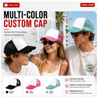 Gorra Trucker de Espuma con Logotipo Personalizado, Gorra de Malla de 5 Paneles con Cierre a Presión, Etiqueta Privada, Uniforme Corporativo, Venta al Por Mayor, Promocional, OEM
