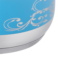 Pemasok pabrik dapur Bunga Decal stok panci sup peralatan masak Stainless Steel Casserole Set
